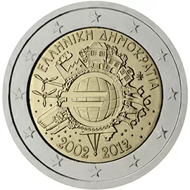 Greece 2 euro (2012) - 10th anniversary of the introduction of euro coins and banknotes